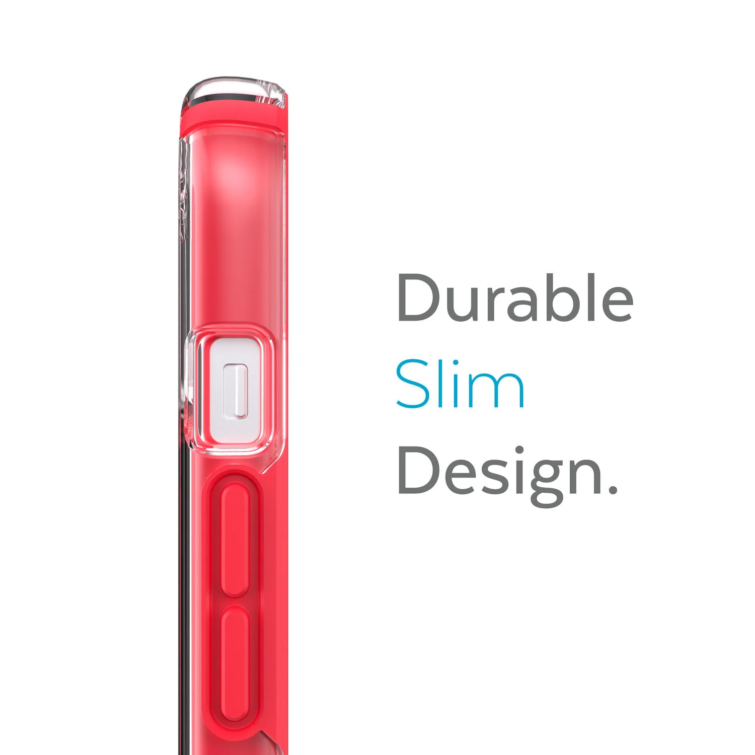 Speck Presidio Perfect Clear Impact Geometry & MagSafe Case iPhone 13 6.1 Red - Image 10