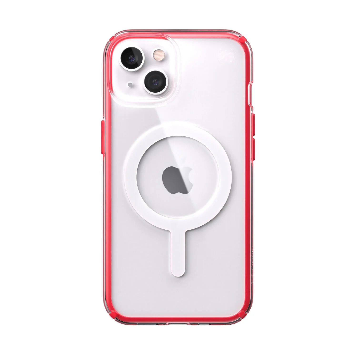 Speck Presidio Perfect Clear Impact Geometry & MagSafe Case iPhone 13 6.1 Red - Image 7