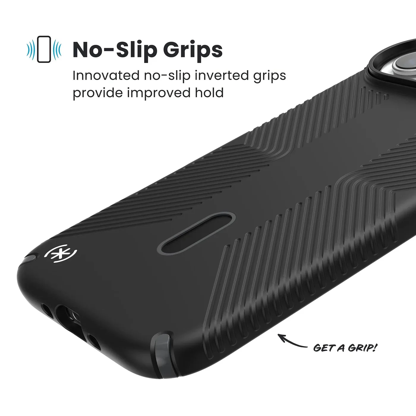 Speck Presidio2 Grip with ClickLock - iPhone 17 Air - Black/Grey - Image 3