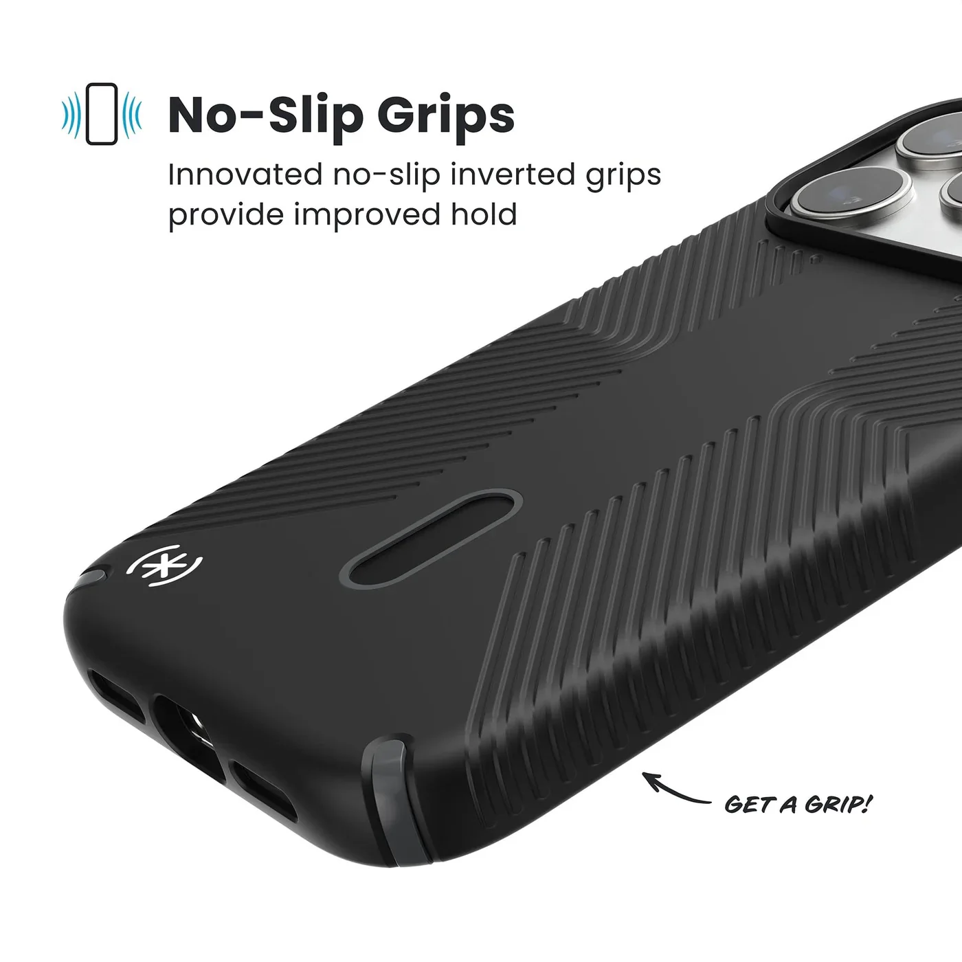 Speck Presidio2 Grip with ClickLock - iPhone 17 Pro - Black/Grey - Image 8