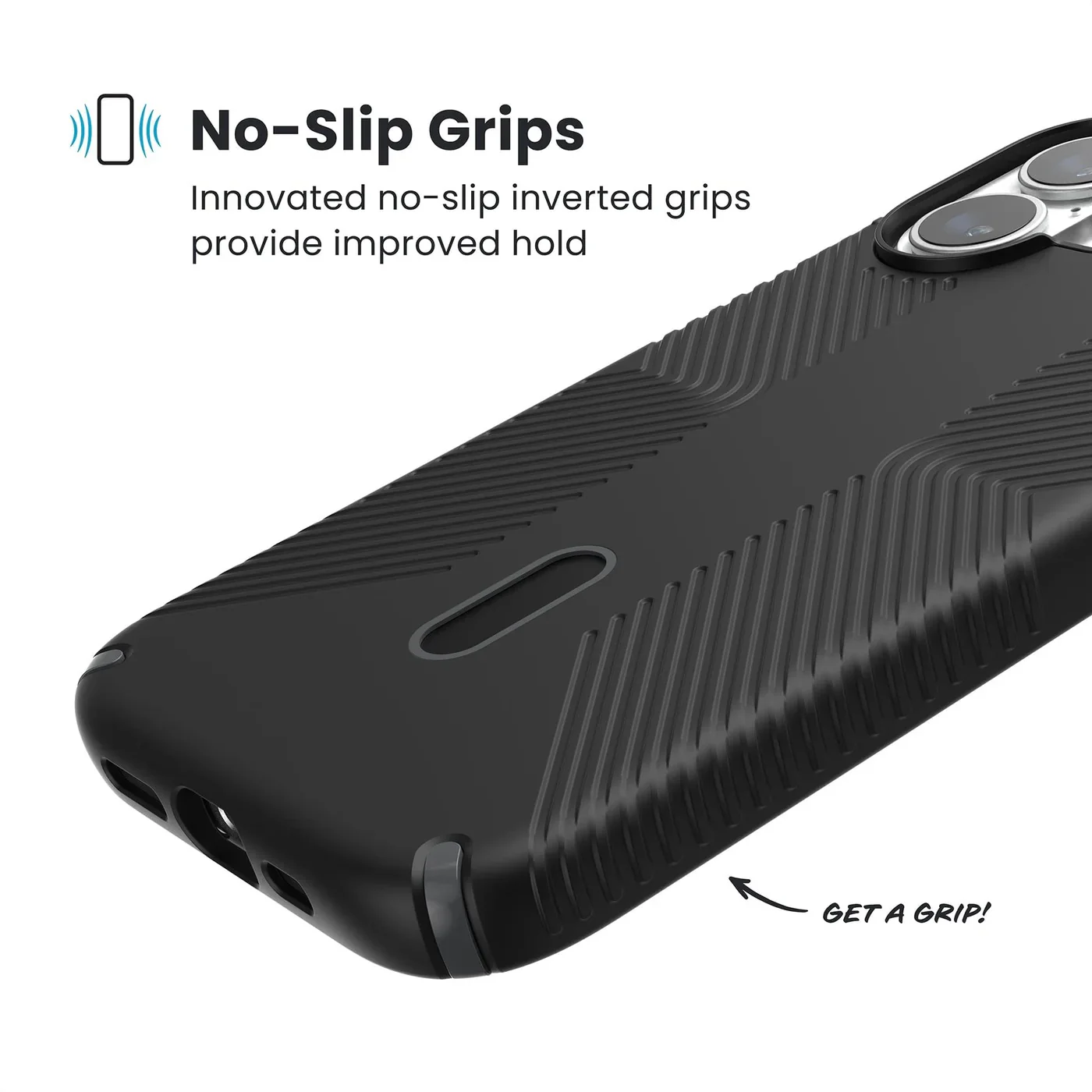 Speck Presidio2 Grip with ClickLock - iPhone 17 Standard - Black/Grey - Image 2