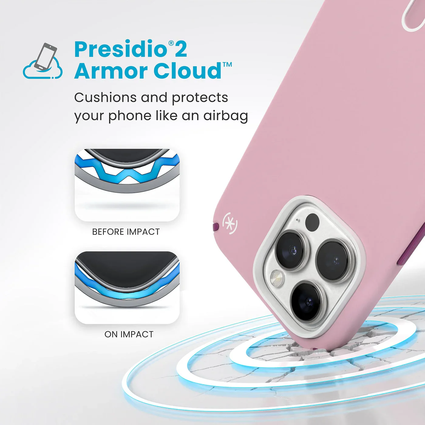 Speck Presidio2 Pro MagSafe with ClickLock for iPhone 16 Pro Max - Pink Boysenberry Purple - Image 6