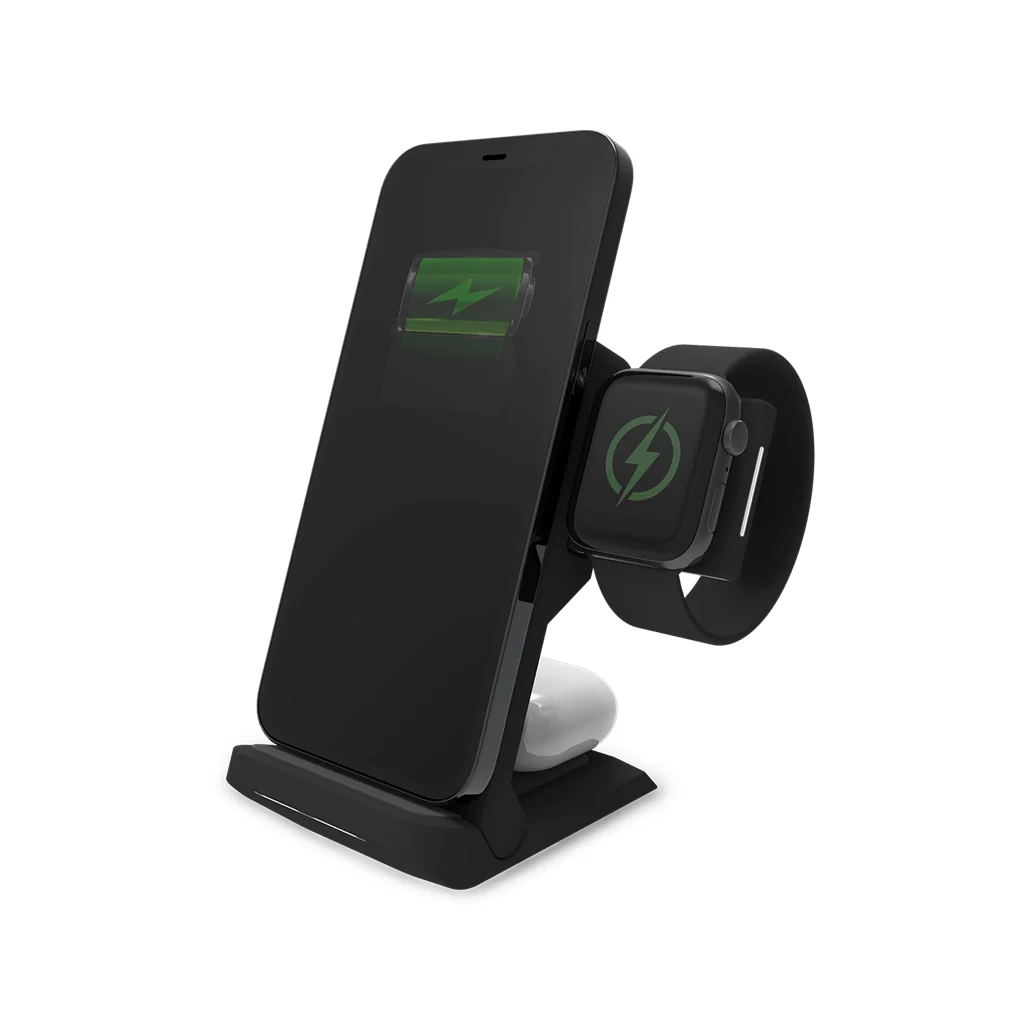 STM ChargeTree Go Portable Wireless Charging Station - Black - Image 2