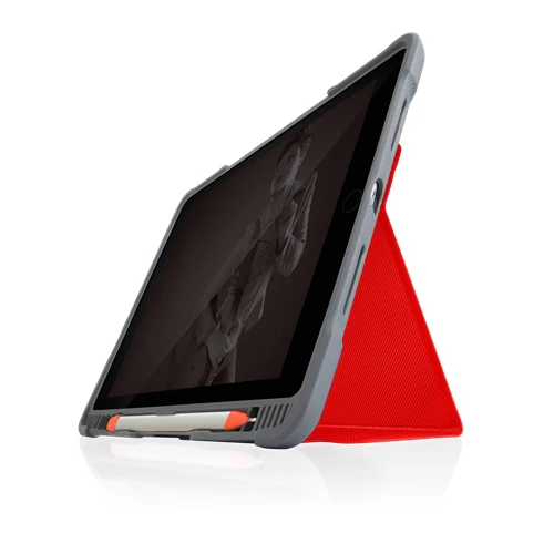 STM Dux Plus Duo Rugged Protective Case iPad 7th Gen 10.2 inch - Red - Image 5