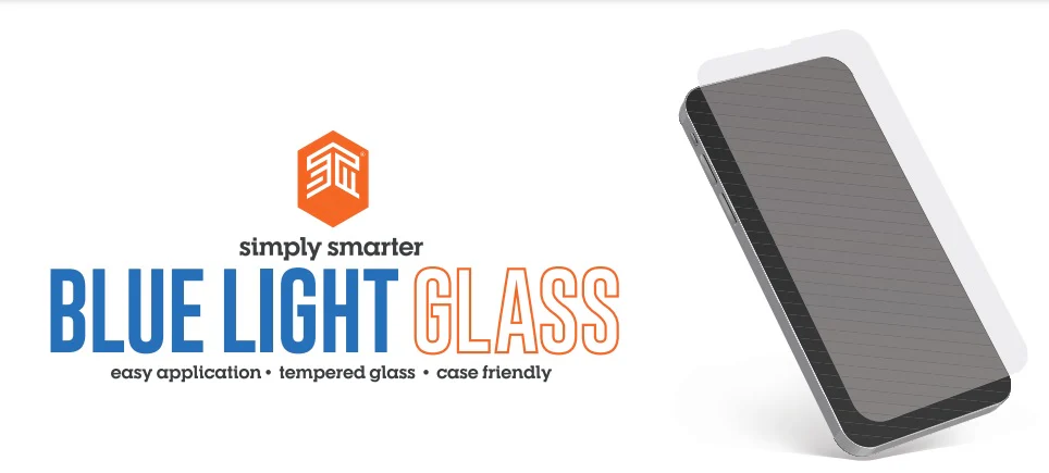 STM Tempered Glass Screen Guard Blue Light iPhone 14 Pro 6.1 - Image 2