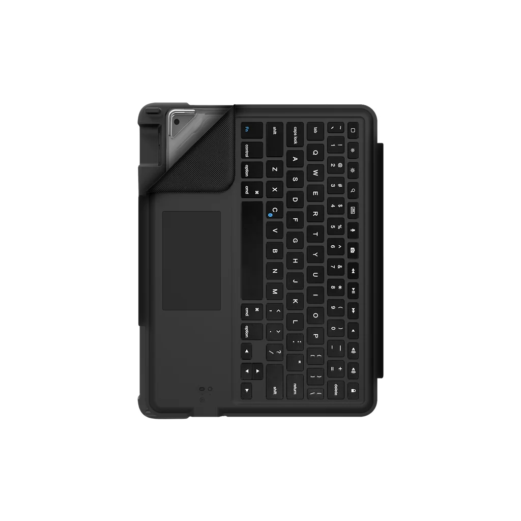 STM Trackpad & Keyboard Rugged Dux Case iPad 10.2 9th 8th 7th Bluetooth  - Black - Image 3