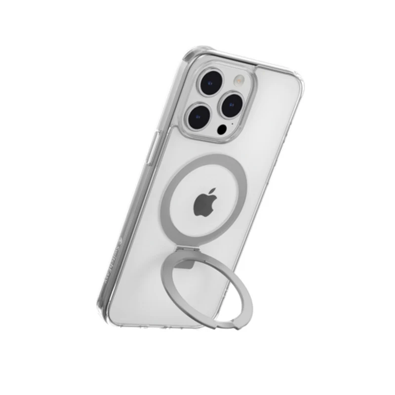 SwitchEasy MagStand M MagSafe Grip Case for iPhone 15 Pro Max 6.7 Transparent - Image 6