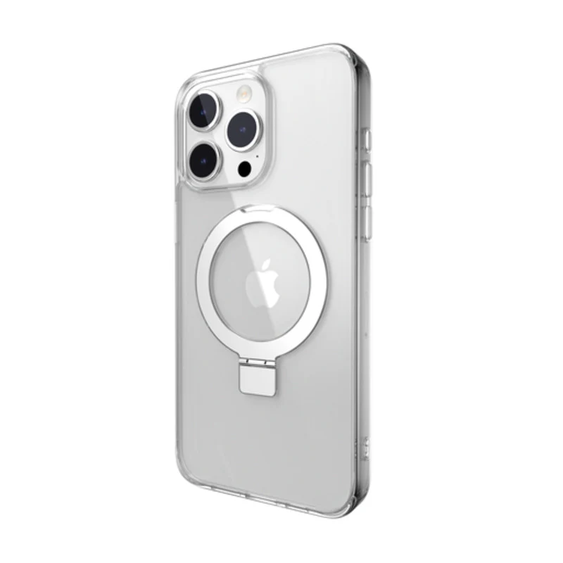 SwitchEasy MagStand M MagSafe Grip Case for iPhone 15 Pro Max 6.7 Transparent - Image 8