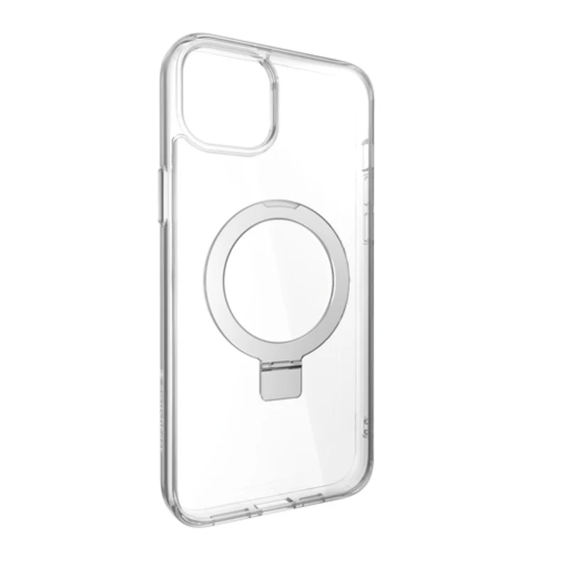 SwitchEasy MagStand M MagSafe Grip Case iPhone 15 Plus 6.7 - Transparent - Image 3