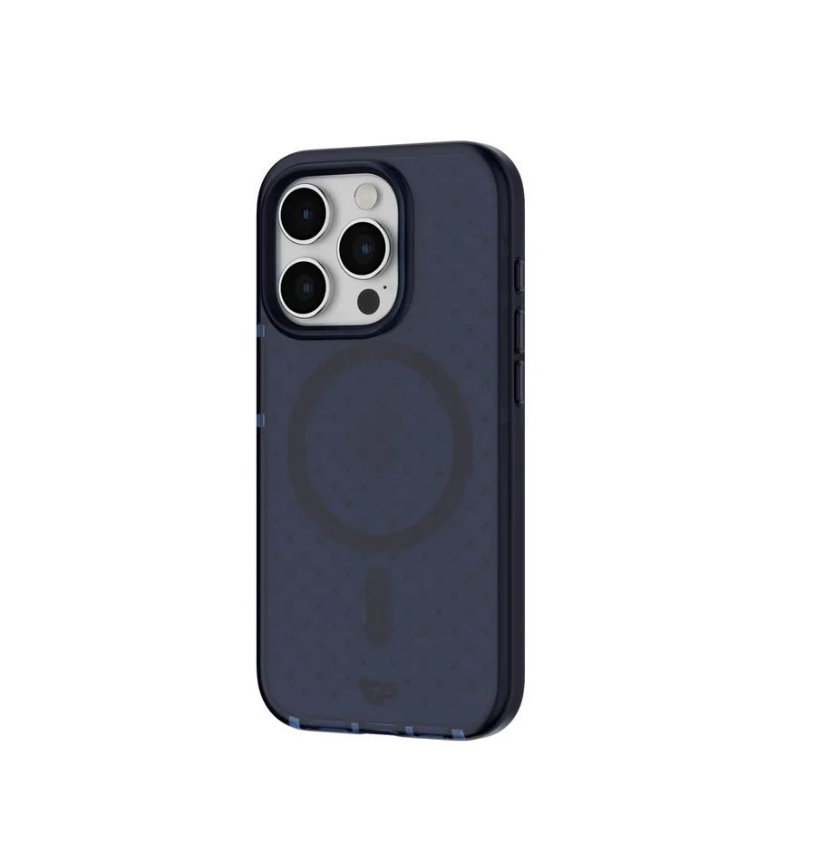 Tech 21 Evo Check w/ MagSafe Case for iPhone 15 Pro 6.1 - Midnight Blue - Image 2