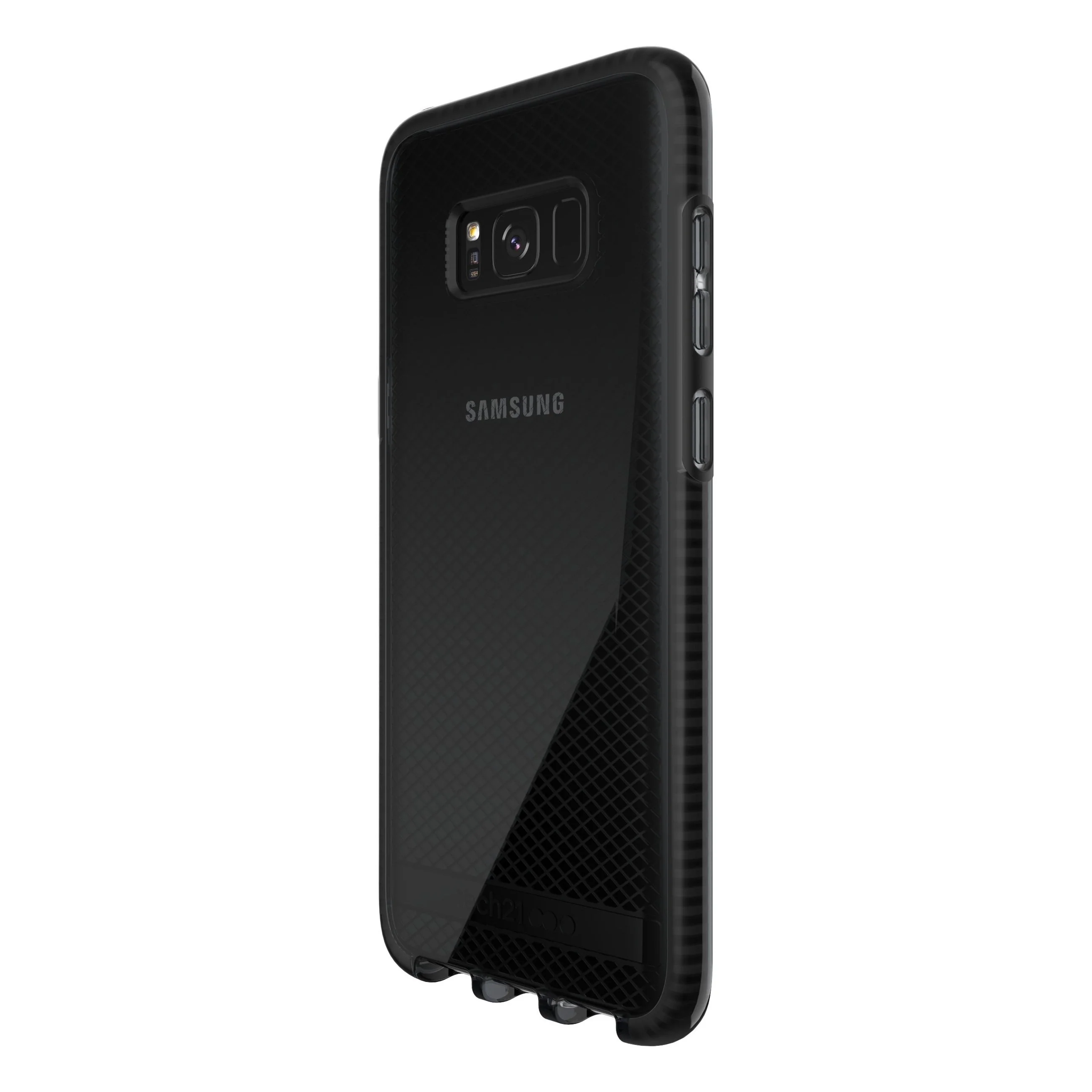 Tech21 Evo Check Slim 3M Drop Protection Rugged Case For Galaxy S8+ Smoke Black - Image 2