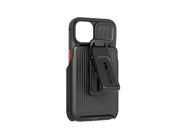 Tech21 Evo Max Case iPhone 13 Standard 6.1 inch with Belt Clip - Black - Image 4