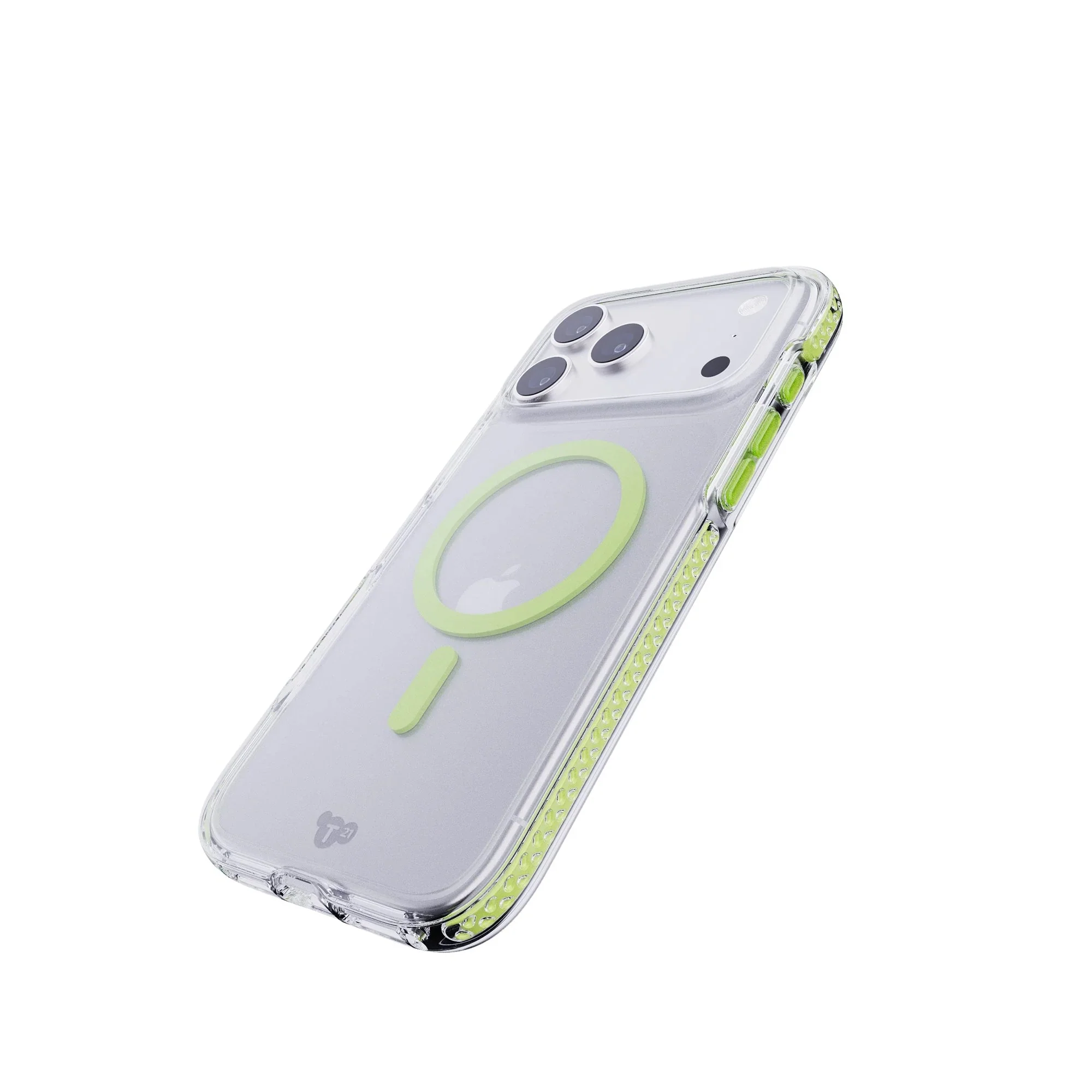 Tech21 EvoCrystal MagSafe Case iPhone 17 Pro - Clear/Green - Image 6
