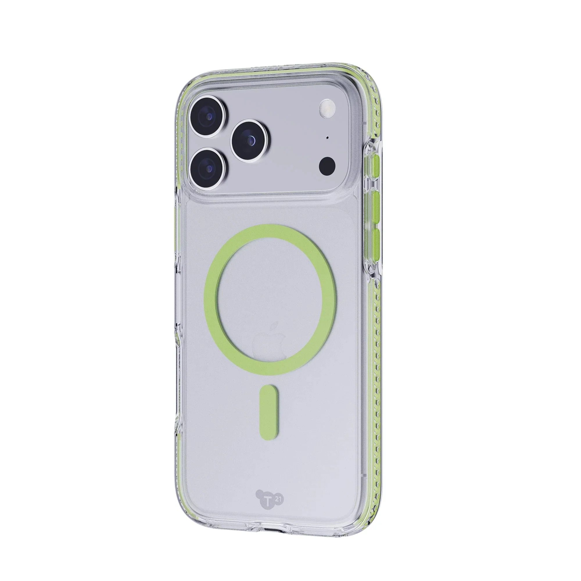 Tech21 EvoCrystal MagSafe Case iPhone 17 Pro Max - Clear/Green - Image 3