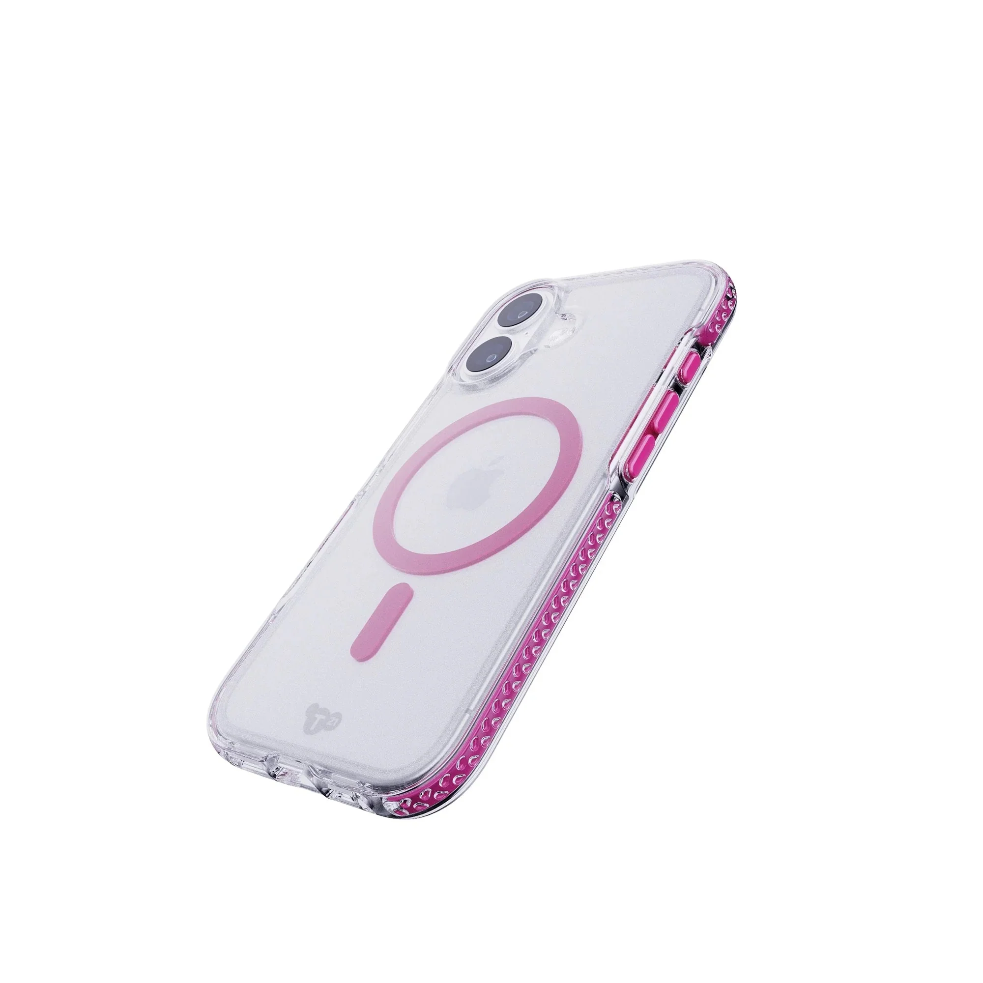 Tech21 EvoCrystal MagSafe Case iPhone 17 Standard - Clear/Pink - Image 3