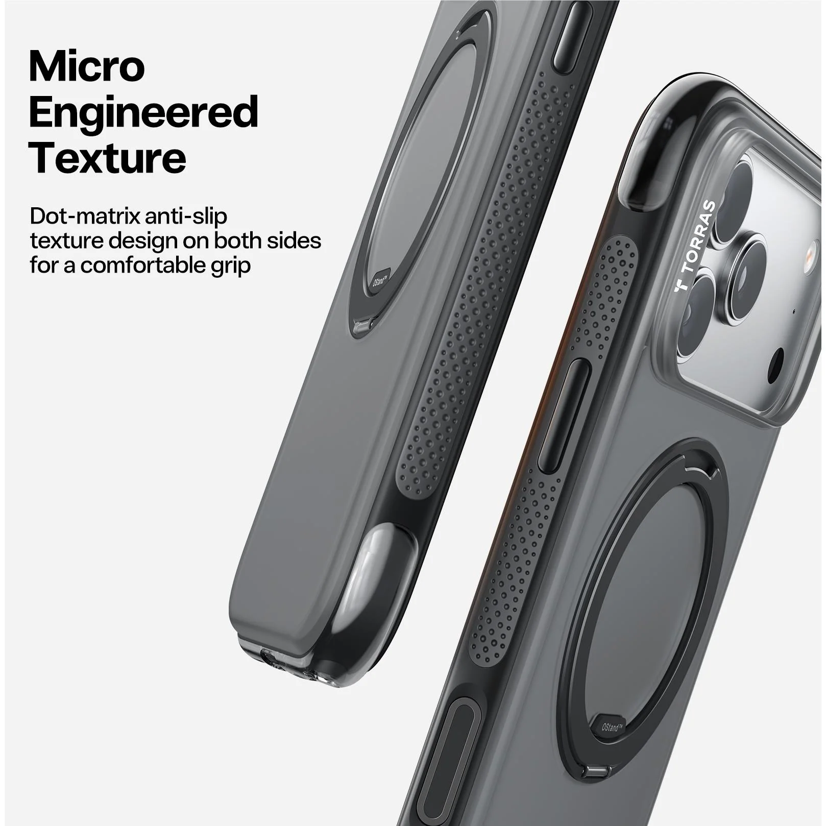 Torras Ostand R Air MagSafe Case iPhone 17 Pro - Black - Image 6