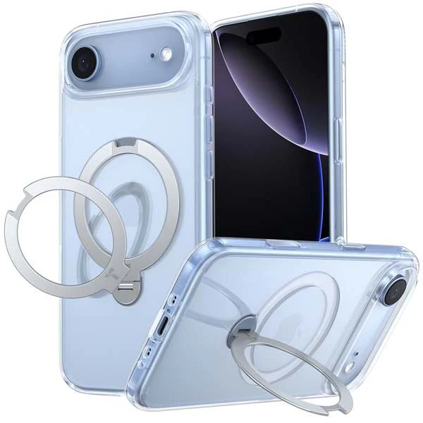 Torras Ostand Spin MagSafe Case iPhone 17 Air - Clear - Image 2