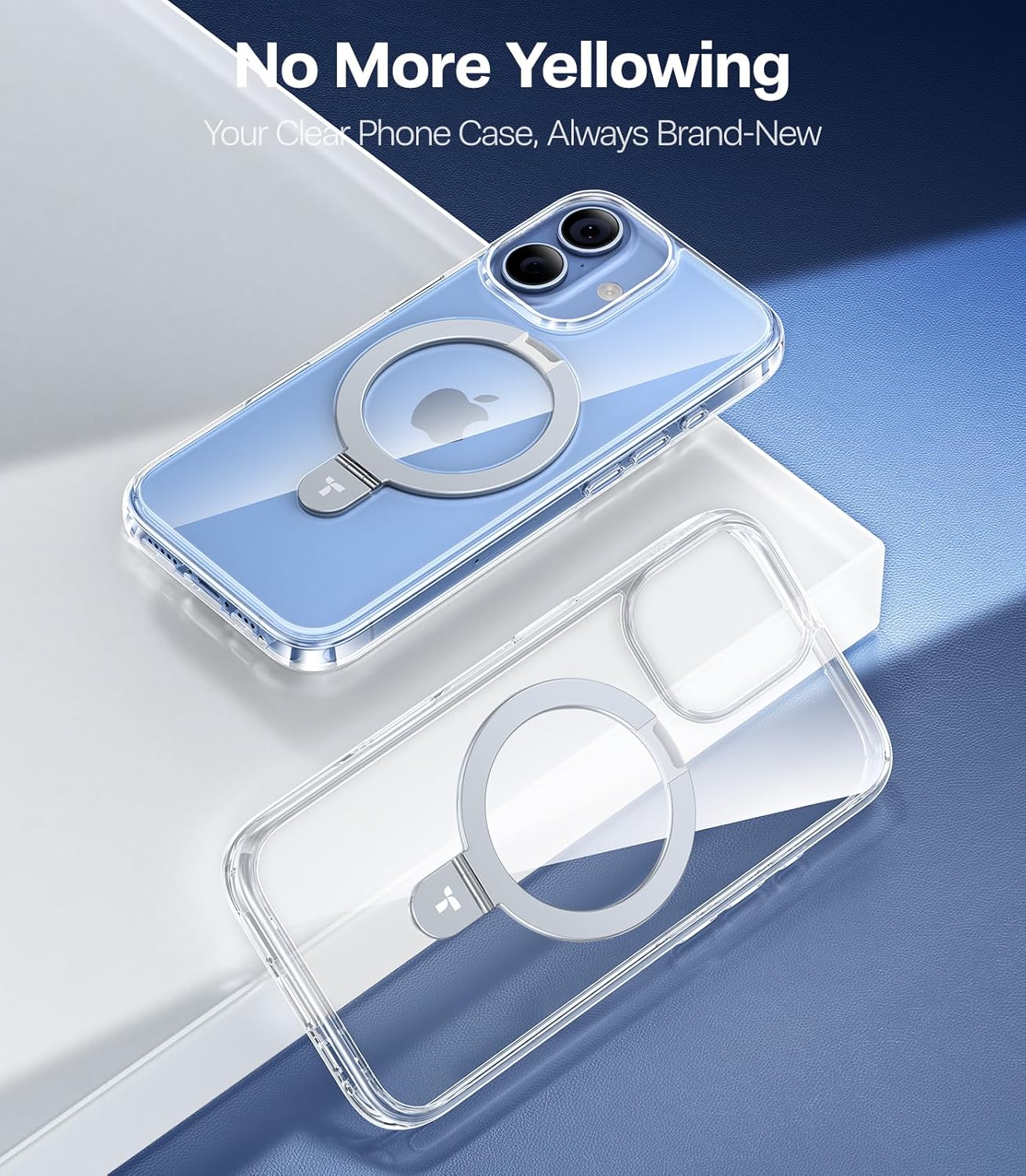 Torras Ostand Spin MagSafe Case iPhone 17 - Clear - Image 9