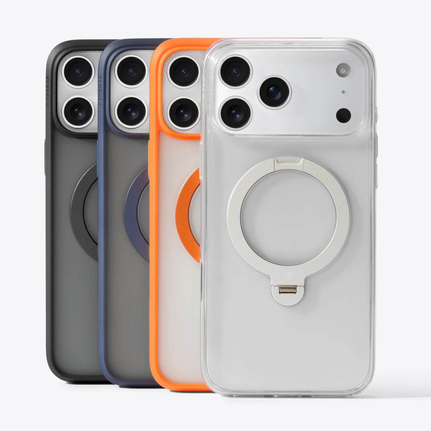 Torras Ostand Spin MagSafe Case iPhone 17 Pro Max - Clear - Image 3