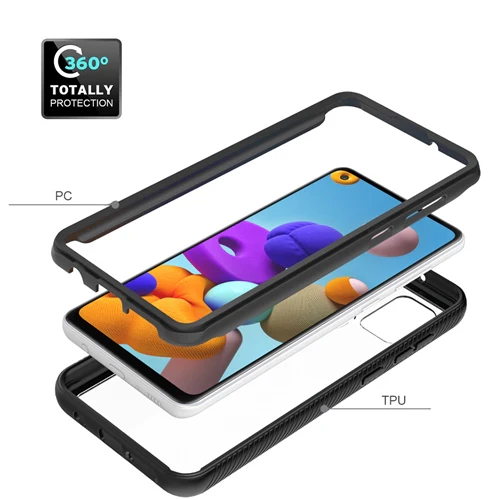 Rugged & Tough Case Samsung Galaxy A21s - Clear - Image 2
