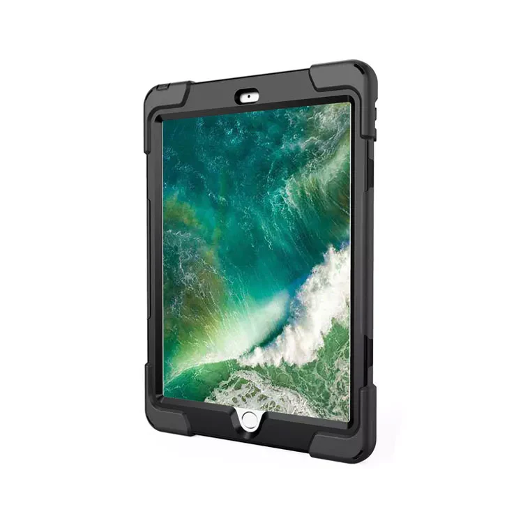 Rugged Protective Case Hand & Shoulder Strap iPad 9th & 8th & 7th Gen 10.2 inch - Black - Image 5