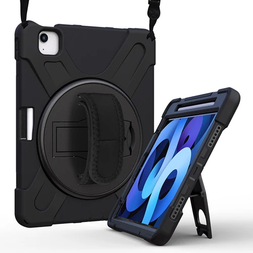 Rugged Case with Hand & Shoulder Strap iPad Pro 11 4th 3rd 2nd 1st Gen - Black - Image 6