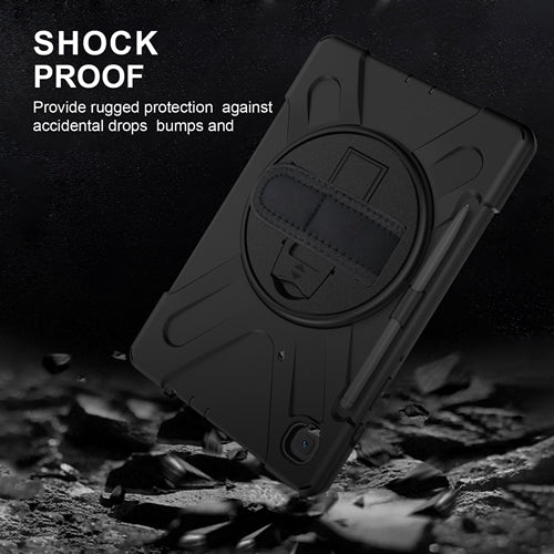 Rugged Case Hand & Shoulder Strap Samsung Tab S6 10.5 T860 - Black - Image 7
