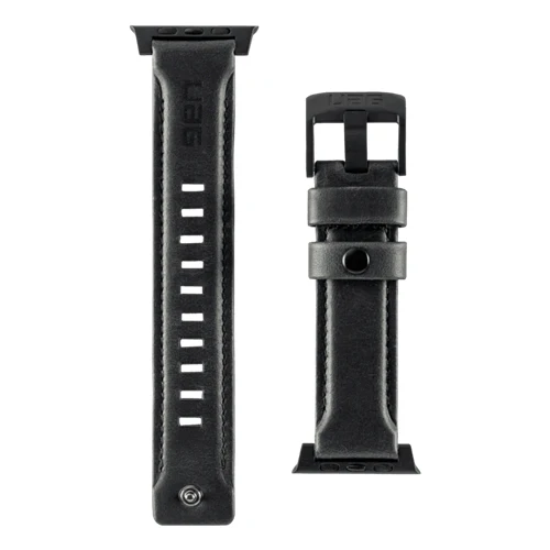 UAG Apple Watch Leather Range Strap 44 / 42mm - Black - Image 5