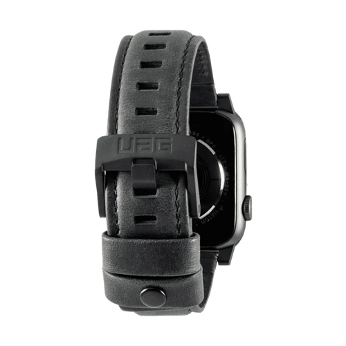 UAG Apple Watch Leather Range Strap 44 / 42mm - Black - Image 8