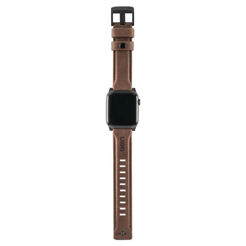 UAG Apple Watch Leather Range Strap 44 / 42mm - Brown - Image 5