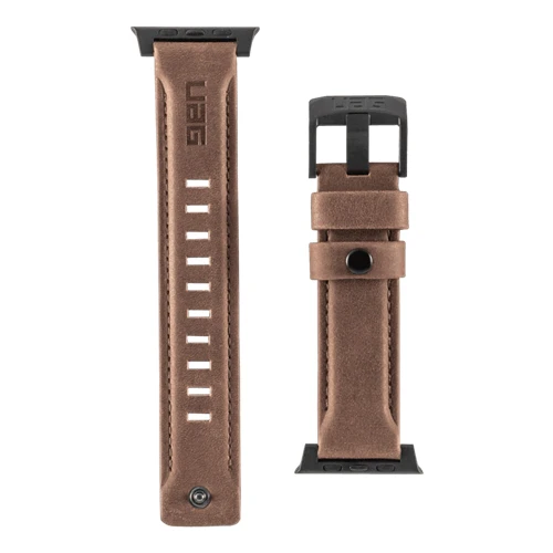 UAG Apple Watch Leather Range Strap 44 / 42mm - Brown - Image 6