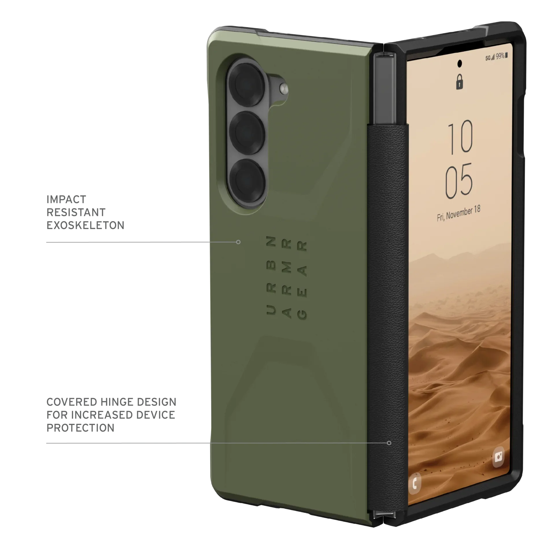 Civilian Series Galaxy Z Fold6 (2024) Case-Olive - Image 10