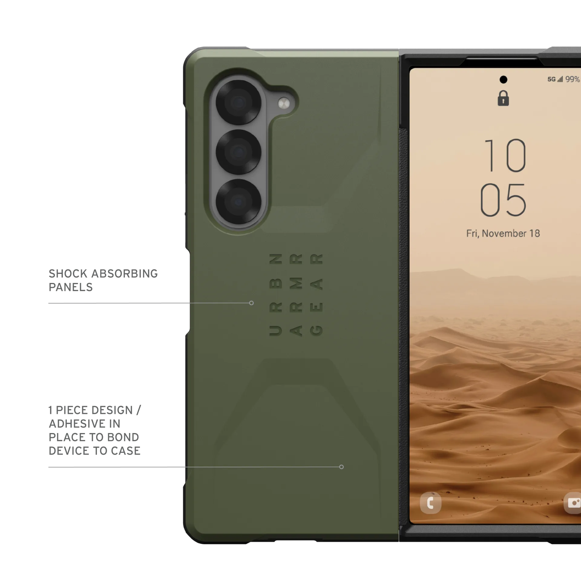 Civilian Series Galaxy Z Fold6 (2024) Case-Olive - Image 11