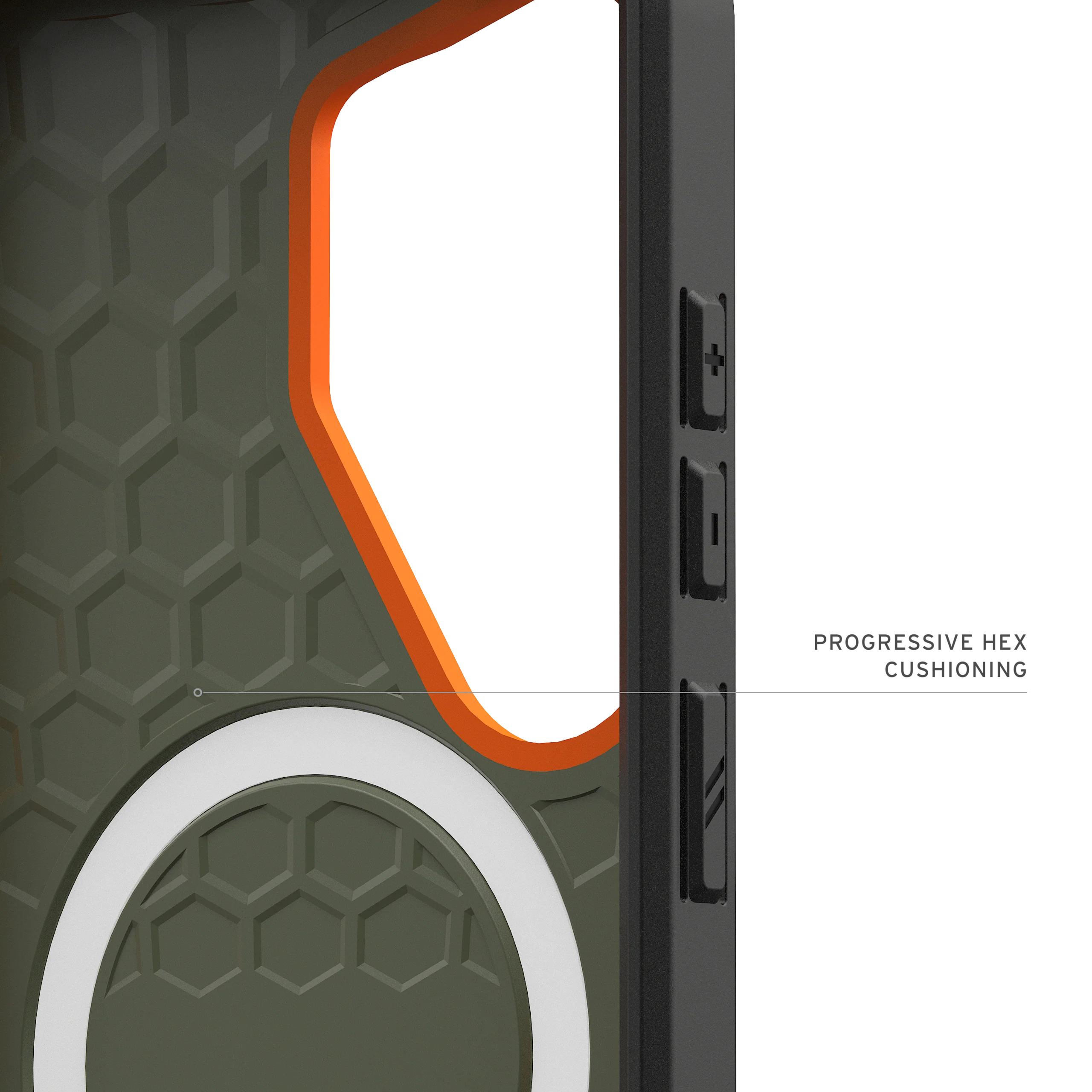 UAG Civilian Case with Magnets for Samsung Galaxy S26 Ultra - Olive Drab / Orange - Image 5