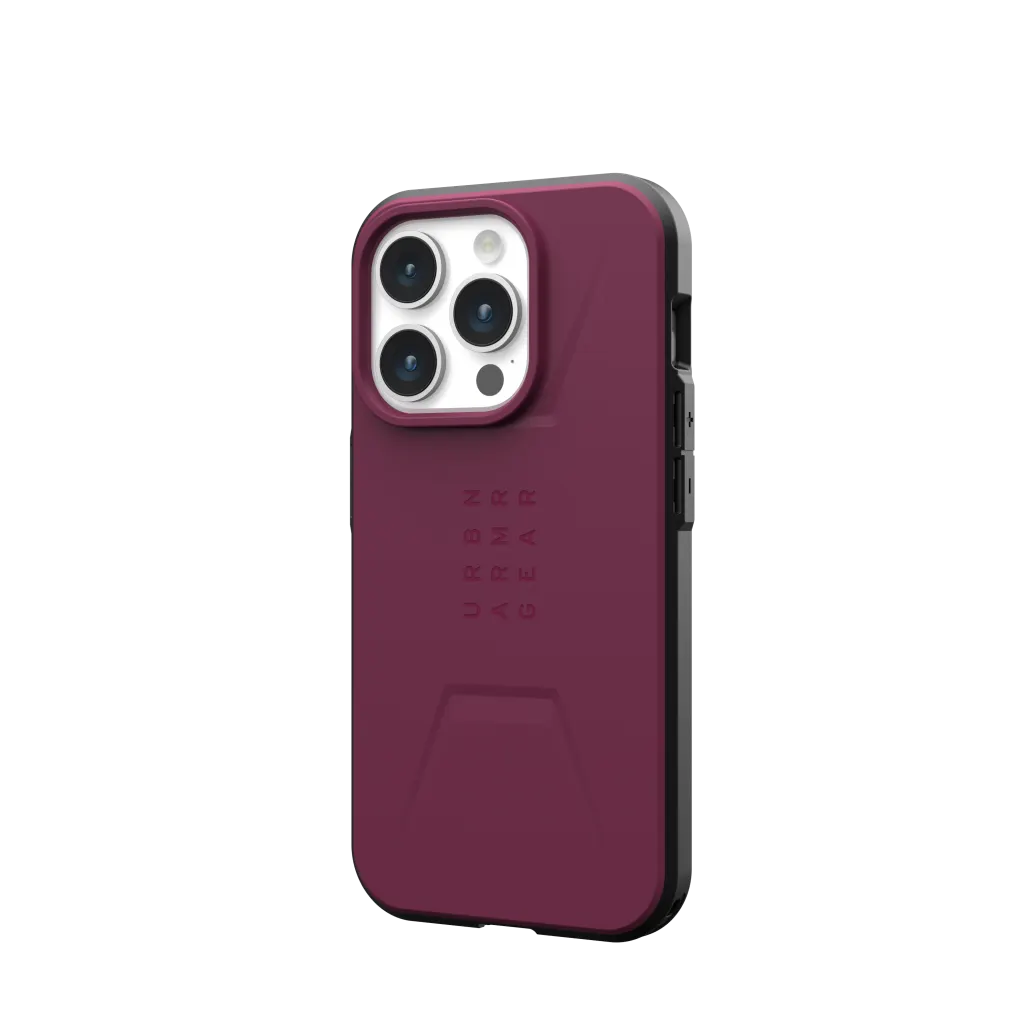 UAG Civilian MagSafe Rugged Slim Case iPhone 15 Pro 6.1 Bordeaux - Image 2