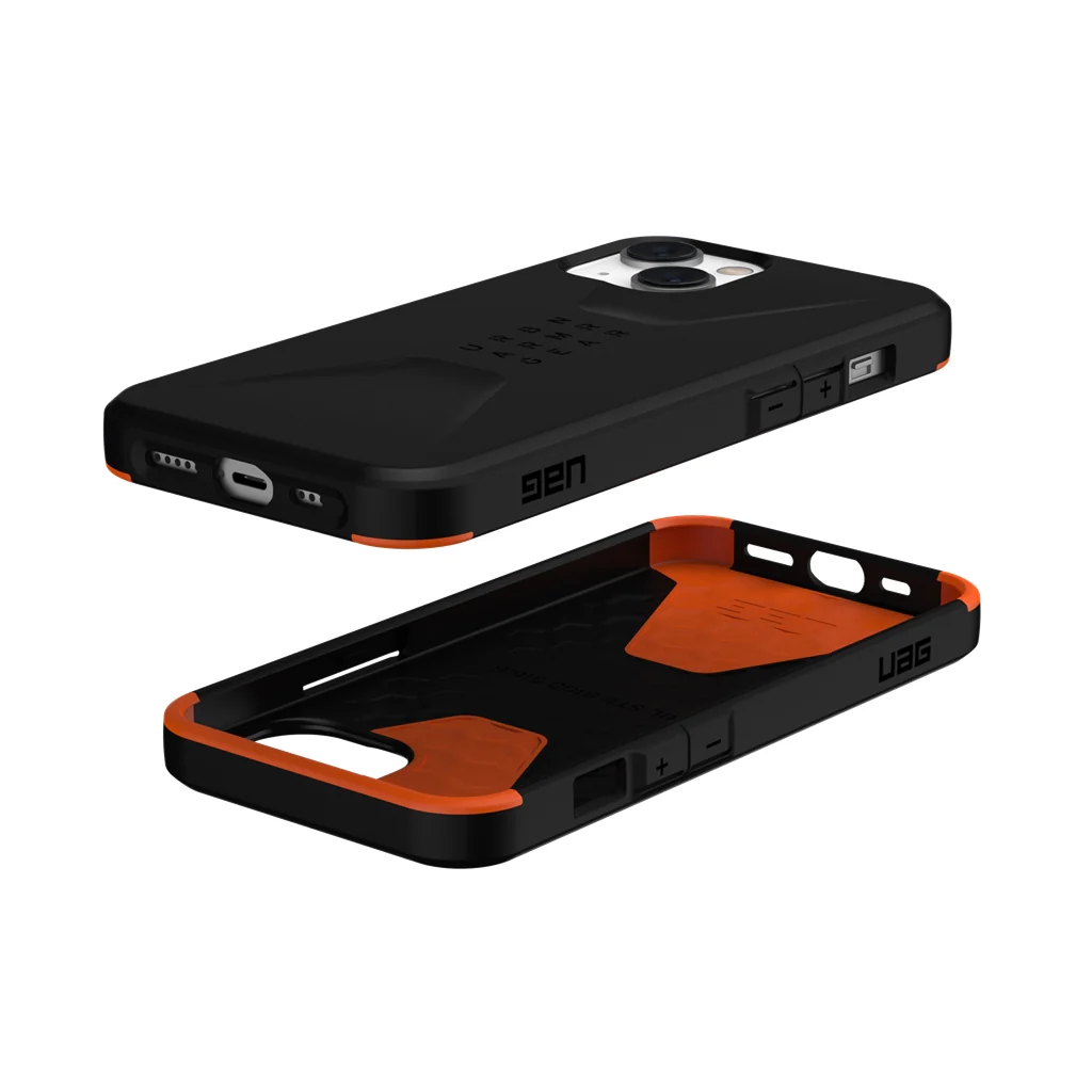 UAG Civilian Rugged Slim Case iPhone 14 Plus 6.7 Black - Image 9