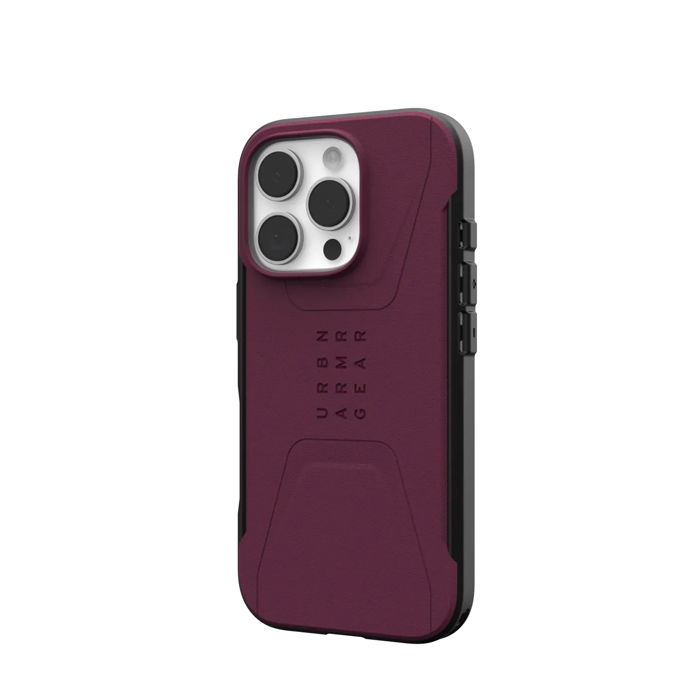 UAG Civilian Rugged Slim iPhone 16 Pro 6.3 Case & MagSafe - Bordeaux - Image 3