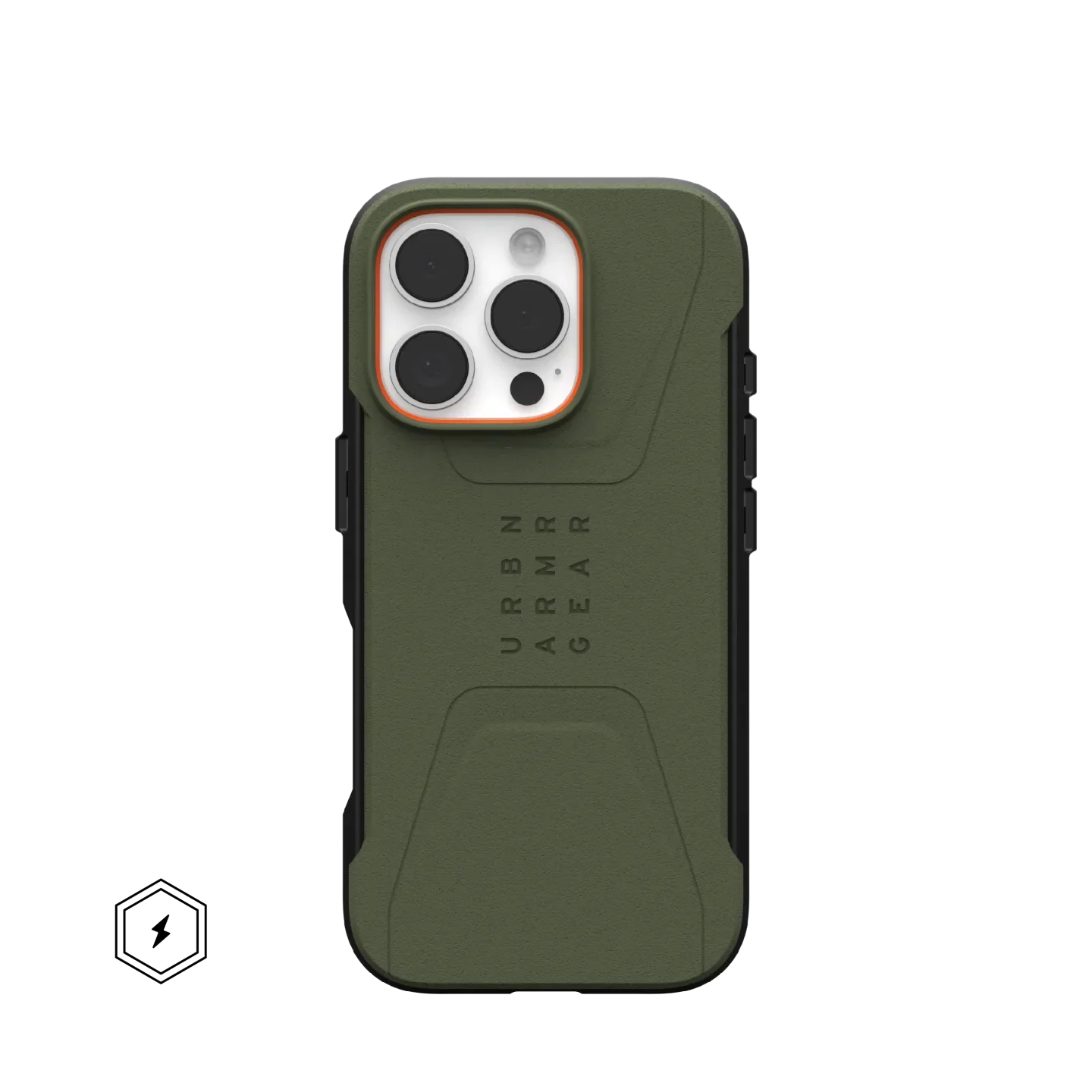 UAG Civilian Rugged Slim iPhone 16 Pro Max 6.9 Case & MagSafe - Olive - Image 4