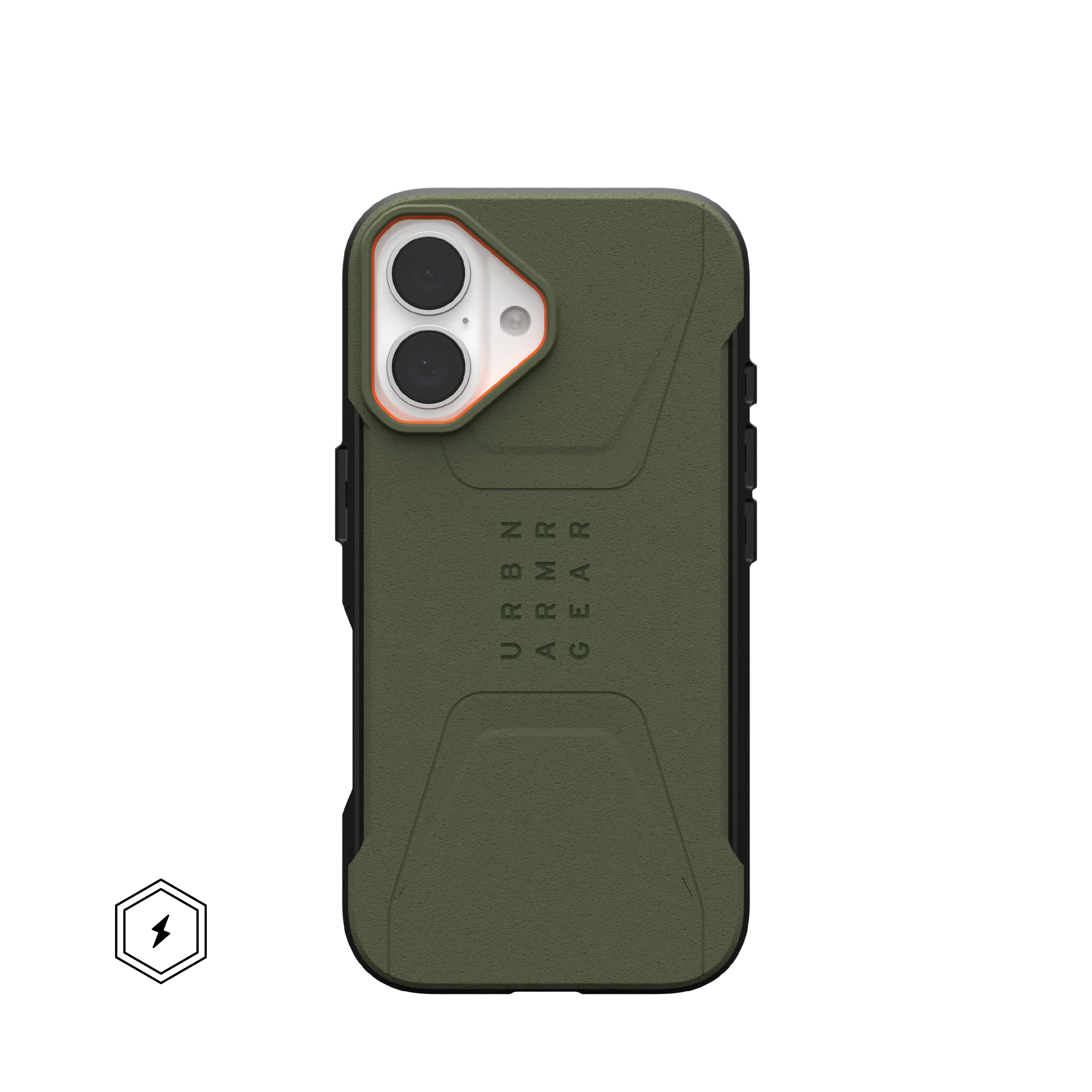 UAG Civilian Rugged Slim iPhone 16 Standard 6.1 Case & MagSafe - Olive - Image 7