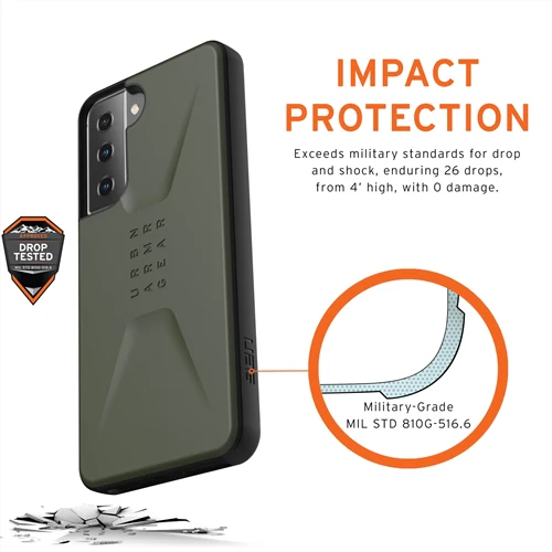UAG Civilian Rugged Case Samsung S21 PLUS 5G 6.7 inch - Olive - Image 7