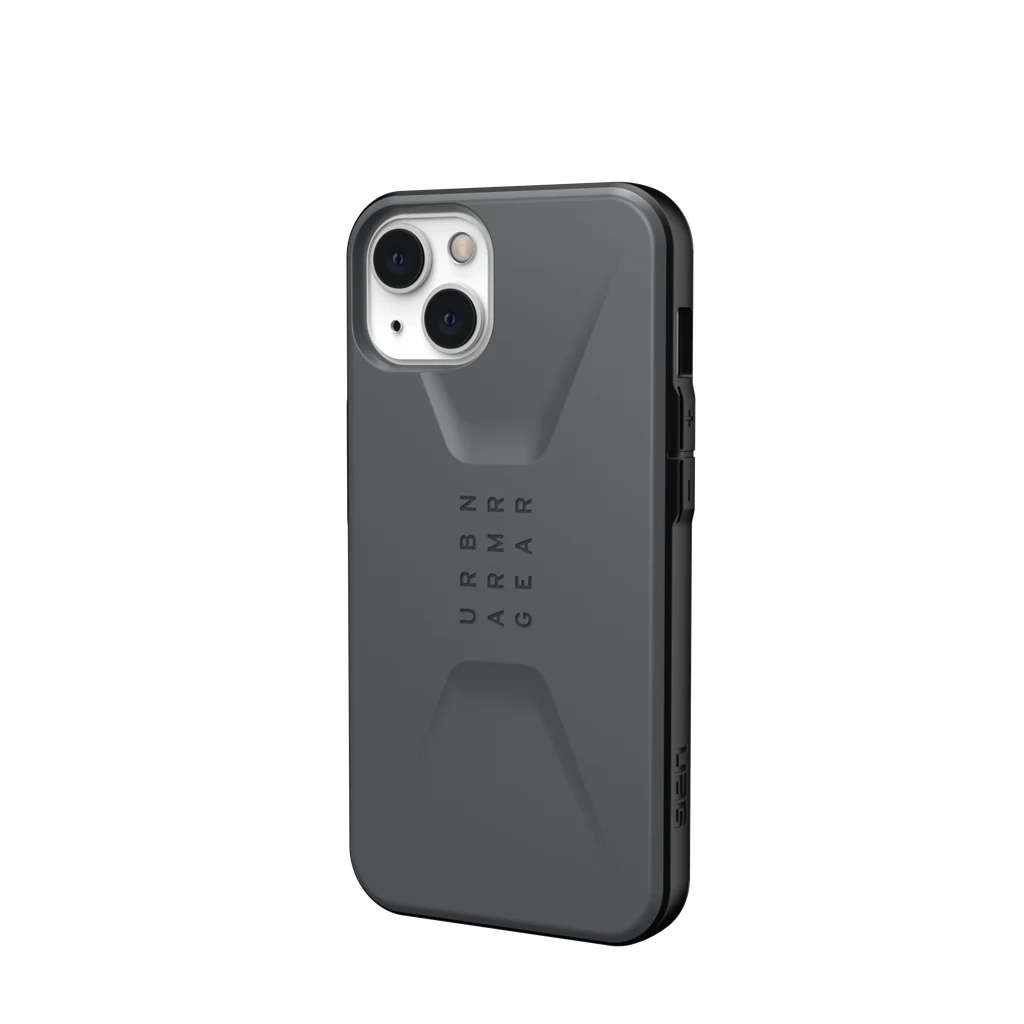 UAG Civilian Slim Rugged Case iPhone 13 Standard 6.1 Silver - Image 5