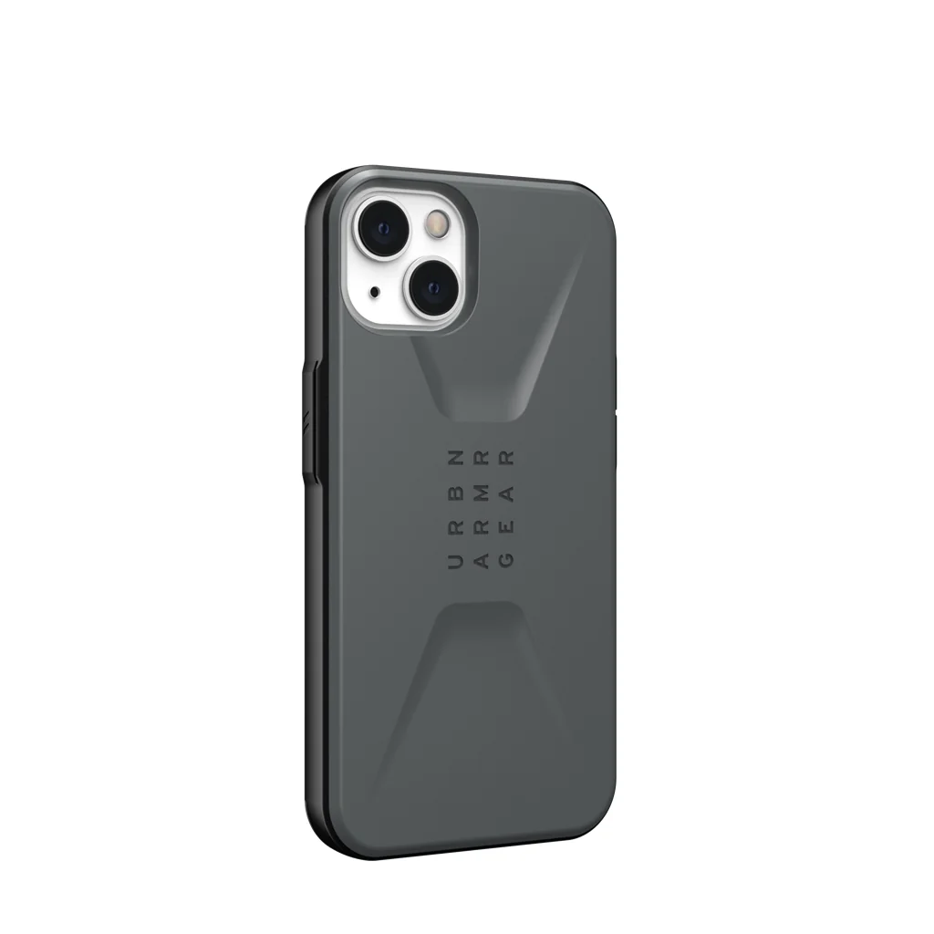 UAG Civilian Slim Rugged Case iPhone 13 Standard 6.1 Silver - Image 6