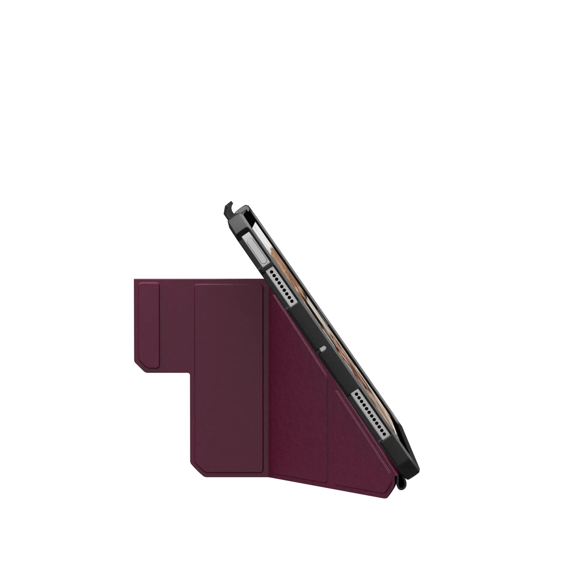 UAG Essential Armor Folio Rugged Case iPad Air 11 M2 & M3 / Air 4th & 5th - Bordeaux - Image 4