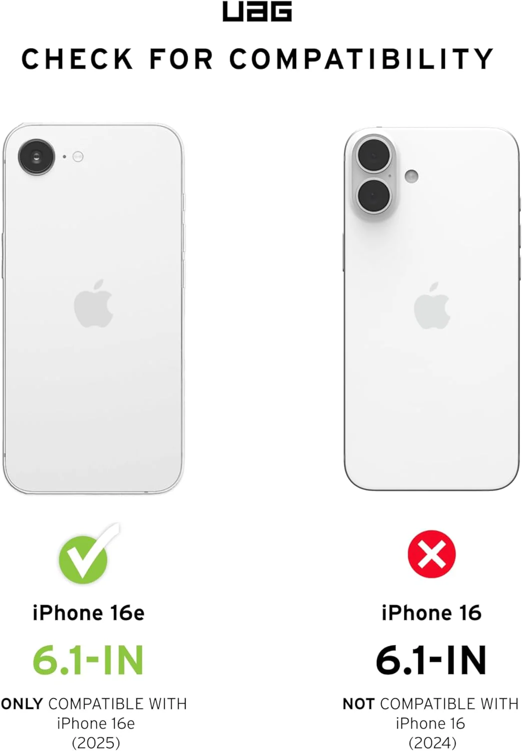 UAG Glass Screen Guard iPhone 17e / 16e / 14 / 13 Clear - Image 3