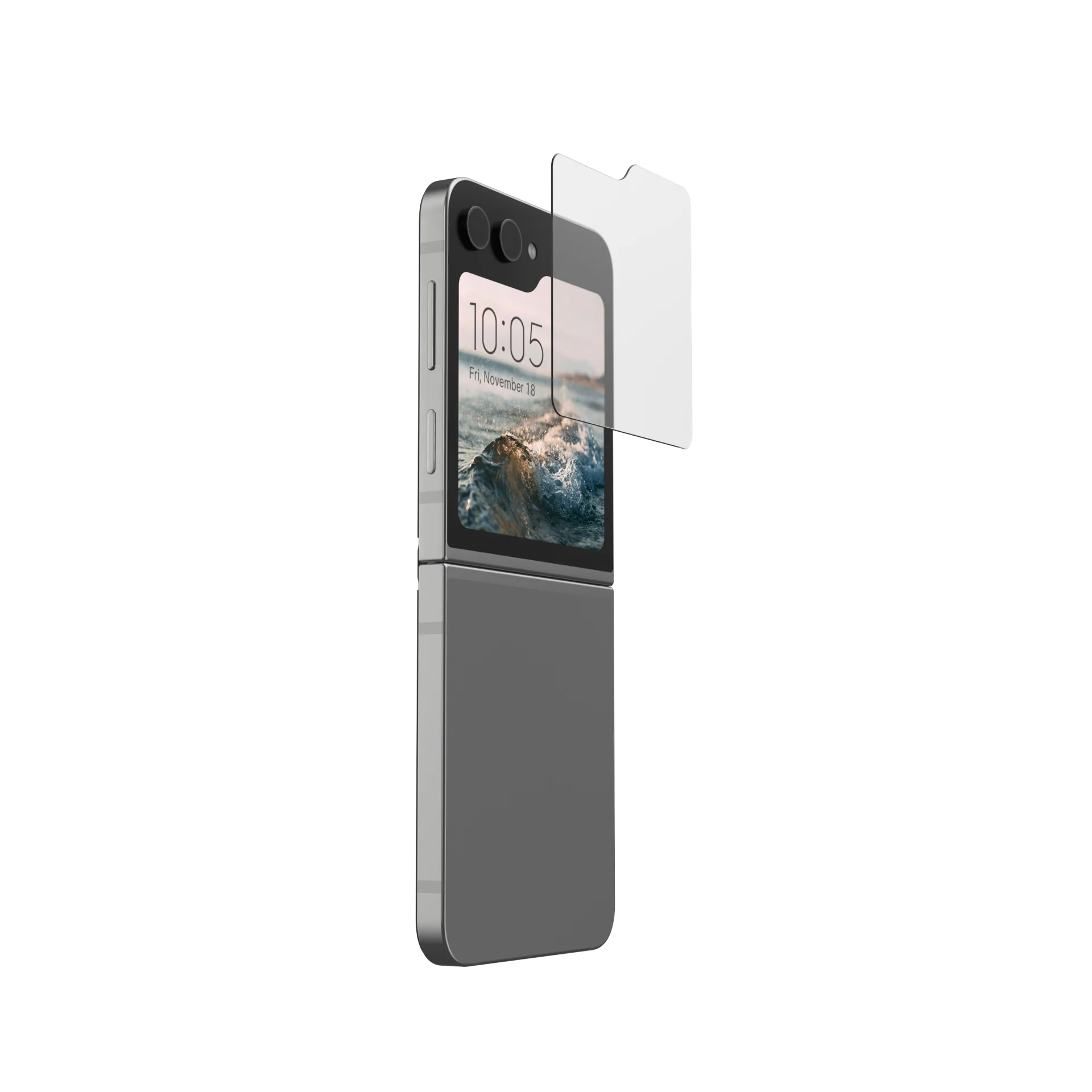 UAG Glass Screen Protector Shield for Samsung Galaxy Z Flip 6 / Flip 7 FE - Clear - Image 2