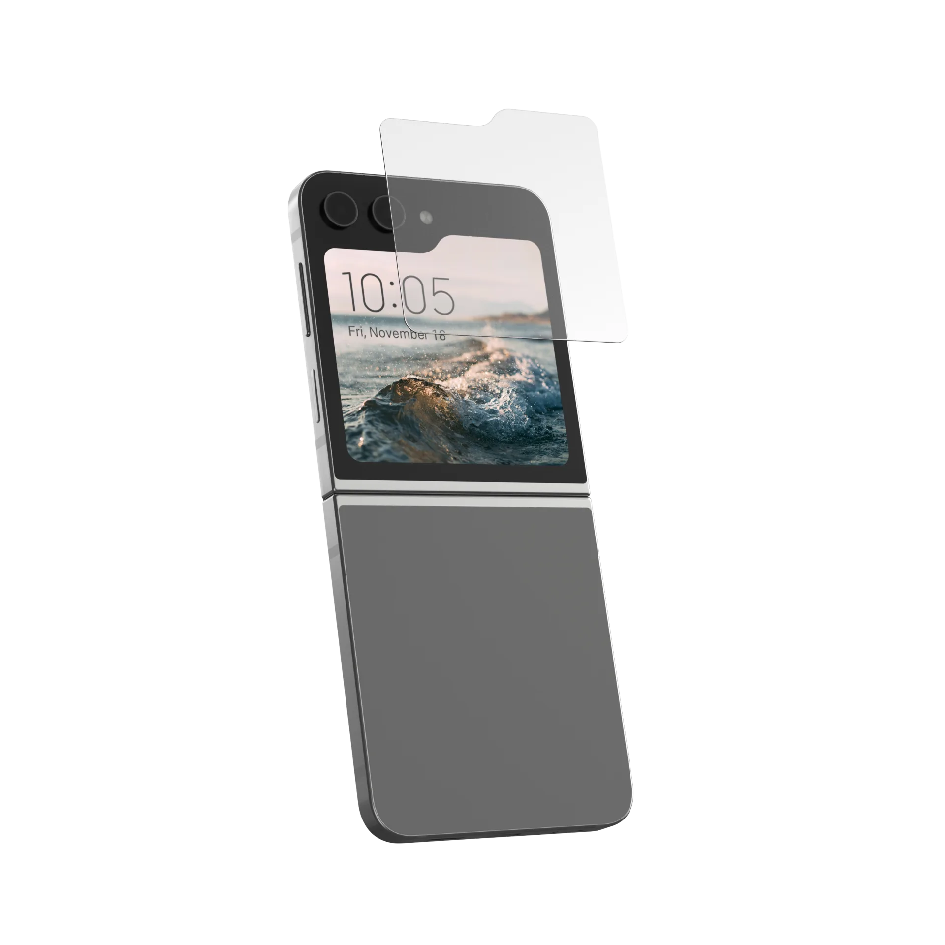 UAG Glass Screen Protector Shield for Samsung Galaxy Z Flip 6 / Flip 7 FE - Clear - Image 5