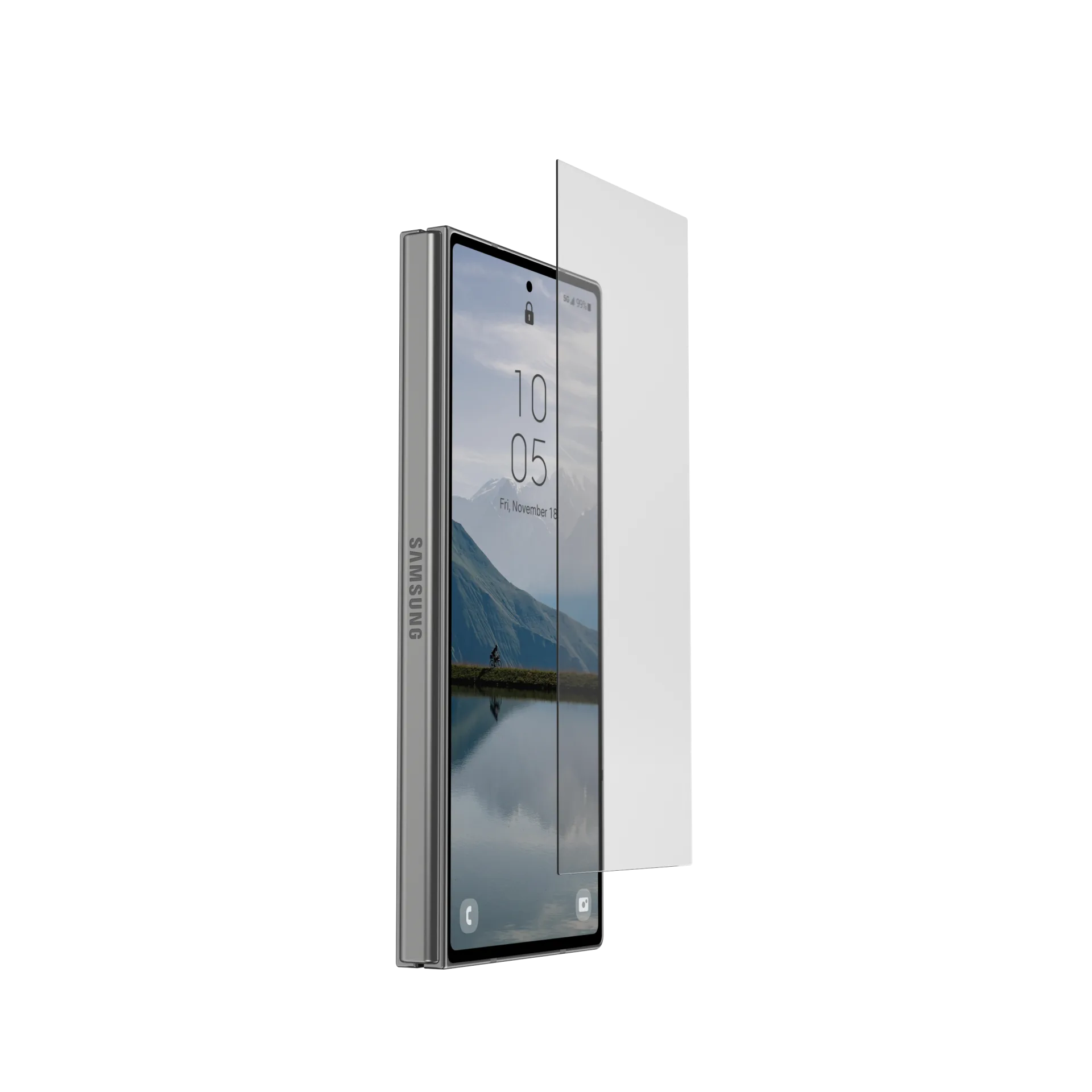 UAG Glass Screen Protector Shield for Samsung Galaxy Z Fold 6  - Clear - Image 4