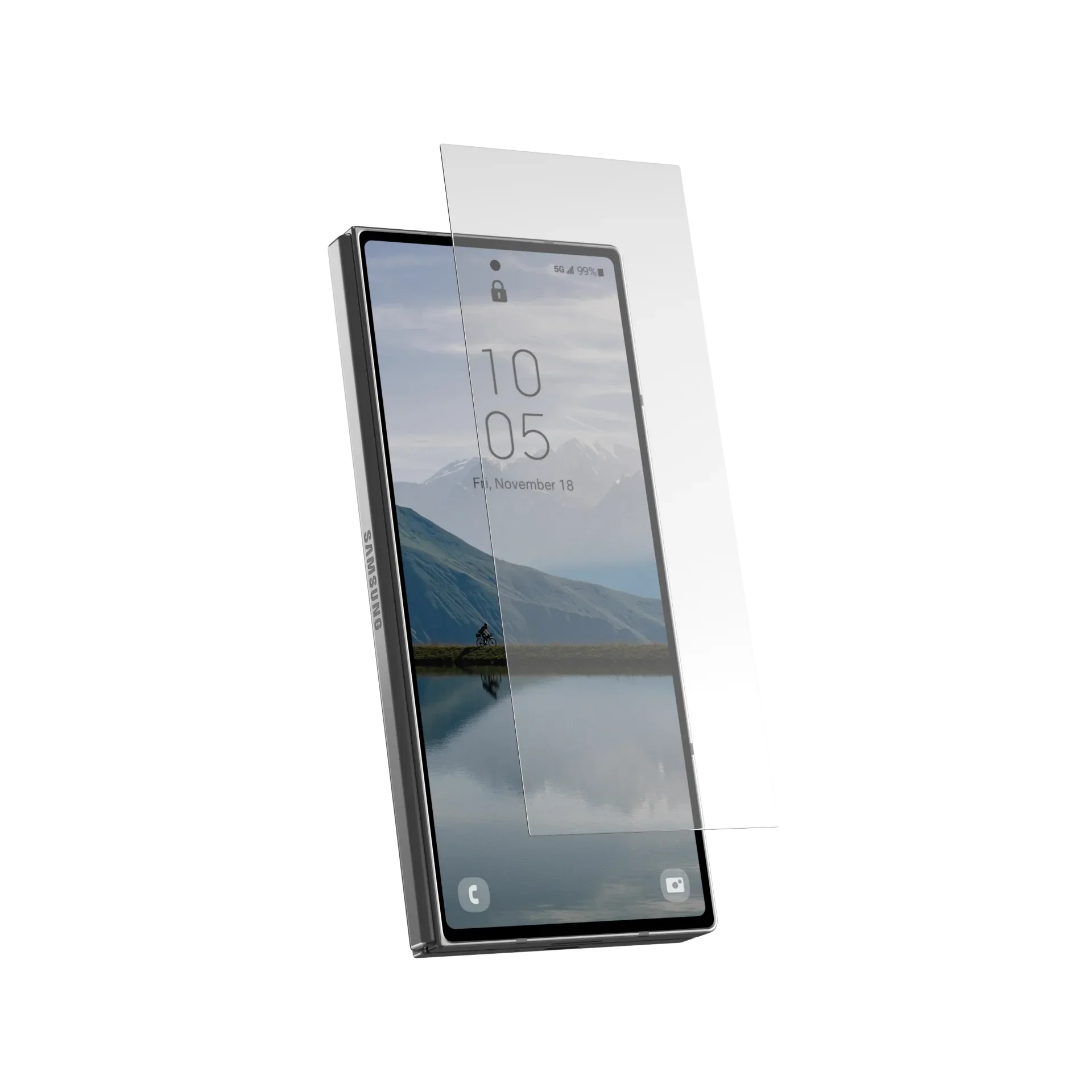 UAG Glass Screen Protector Shield for Samsung Galaxy Z Fold 6  - Clear - Image 6