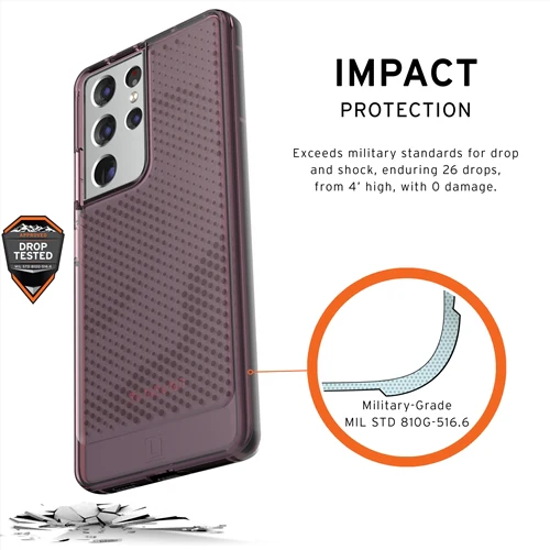 UAG Lucent Light Rugged Case Samsung S21 ULTRA 5G 6.8 inch - Rose - Image 7