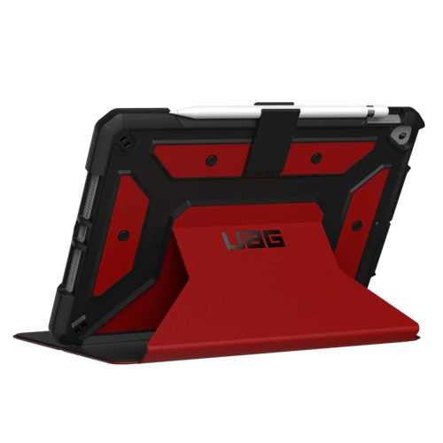 UAG Metropolis Rugged Tough Folio Case iPad 9th & 8th & 7th Gen 10.2  - Magma - Image 11